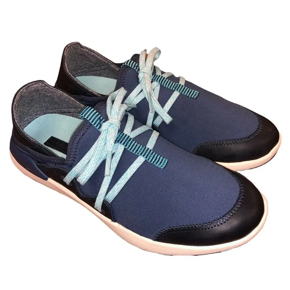 OluKai Blue and Black Athletic Shoes
